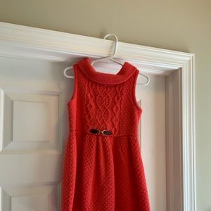 Janie and Jack Orange Sweater Dress